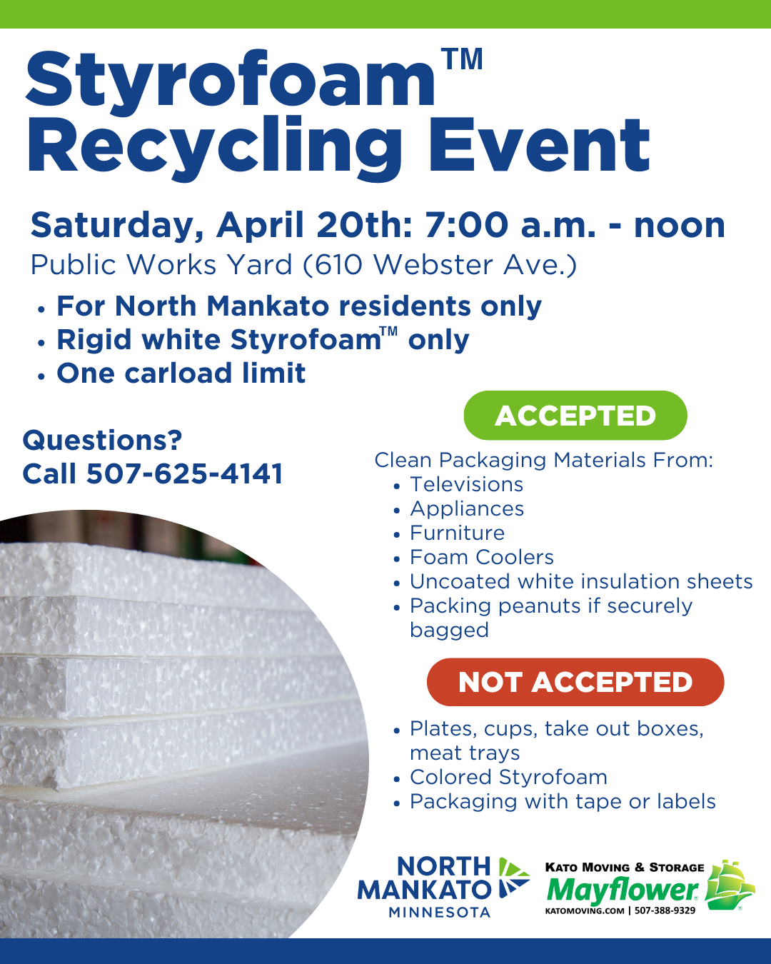 Styrofoam Recycling Event 2024